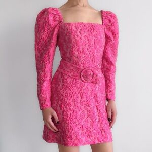 & other stories mini pink dress.